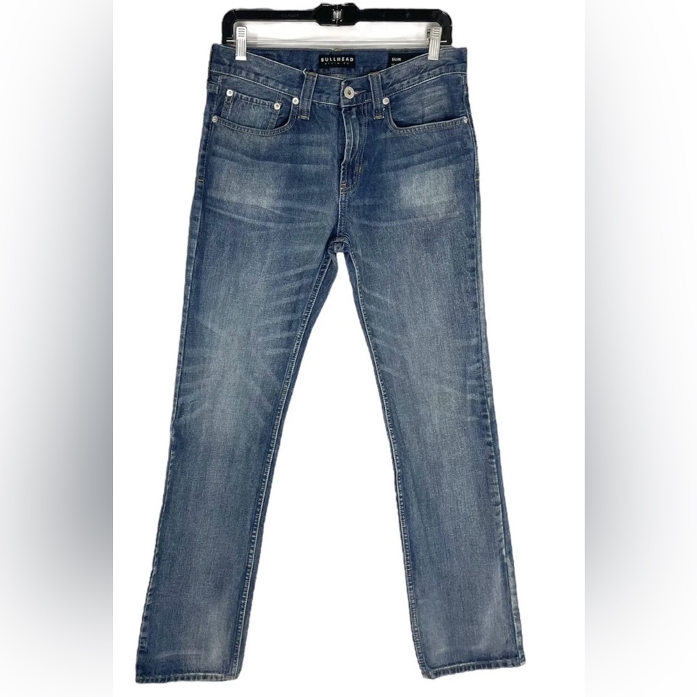 Bullhead Denim Co. Jeans Slim Straight Leg Men Medium Wash denim Size 30 X 32